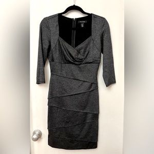 White House Black Market grey dress
